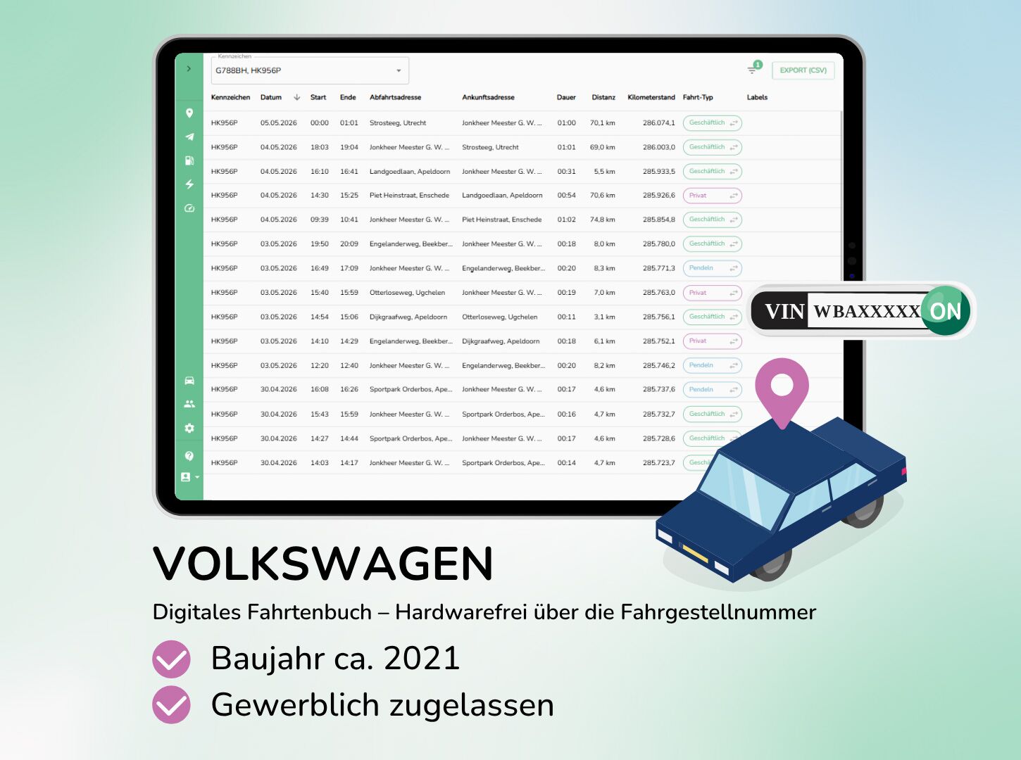 Volkswagen Anbindung (jährlich)